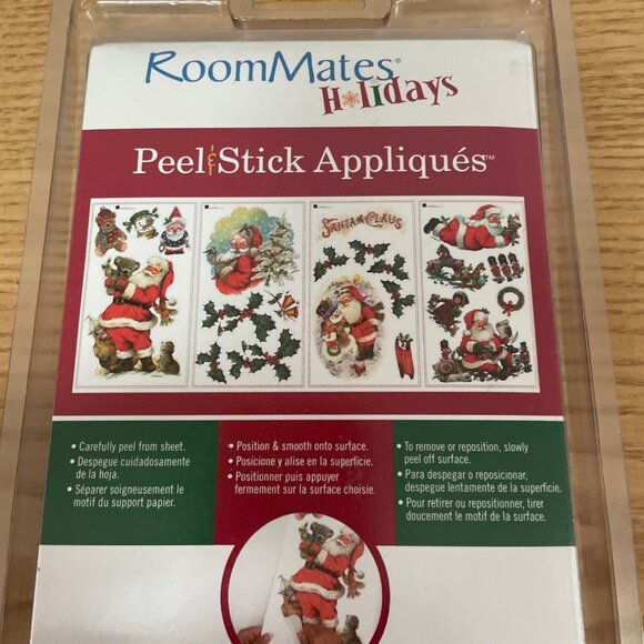 RoomMates Christmas Holidays Peel and Stick Santa Claus Appliqués Wall Decor - Picture 5 of 6